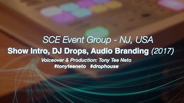 Create Drops & Voiceovers -  Intro, Drops, Audio Branding for SCE Event Group #sceRadio (2017)