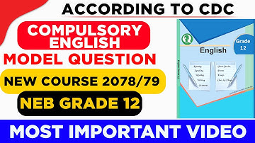 Grade 12 english model question|grade 12 english model question 2078|english model question Grade 12