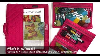 Yazzii Craft Bags | What's in my Yazzii? Explore the Notions 3pc Pouch Set & Craft Project Folder