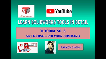 Solidworks Tutorial - Sketching - Polygon Command.