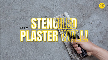 WOW Factor Walls? Try This Plaster STENCIL Hack!