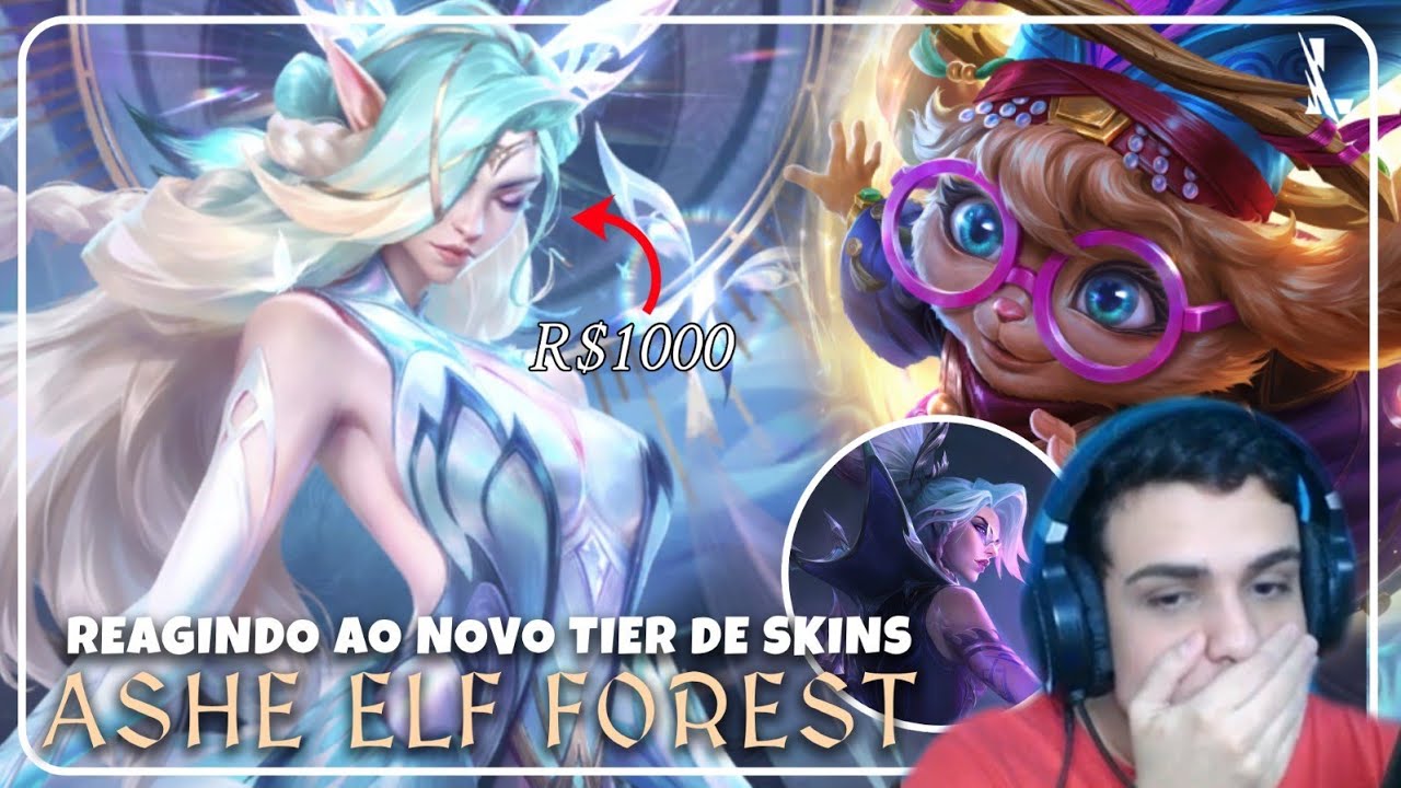 REAGINDO A NOVA SKIN DA ASHE + NORRA + DRACOMANTES