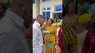 John Dumelo’s wife meets with President Mahama’s family after a church fellowship today