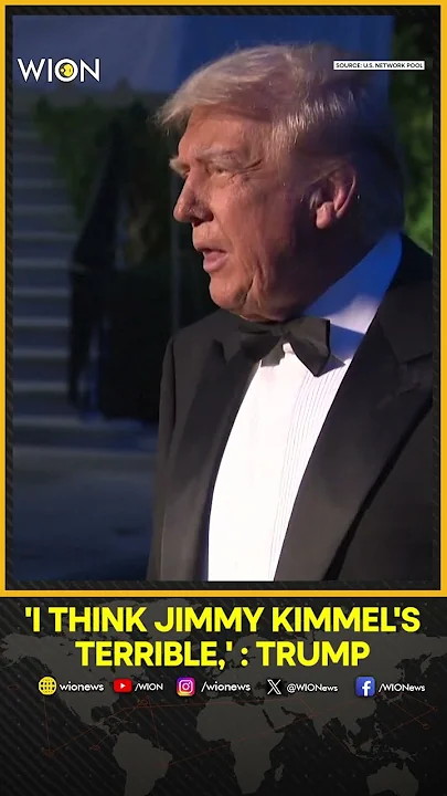 Trump Vs Kimmel: U.S President Donald Trump Calls Jimmy Kimmel ‘Terrible’ | WION