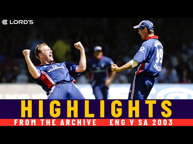 Bowlers Blow SA Away Before Solanki & Vaughan Turn on the Style! | Classic ODI | Eng v SA 2003 class=