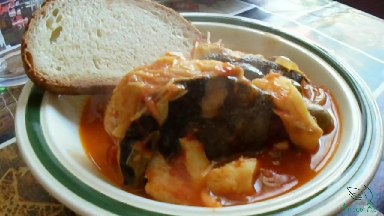 Baccalà in umido (ricetta tradizionale pugliese) - YouTube