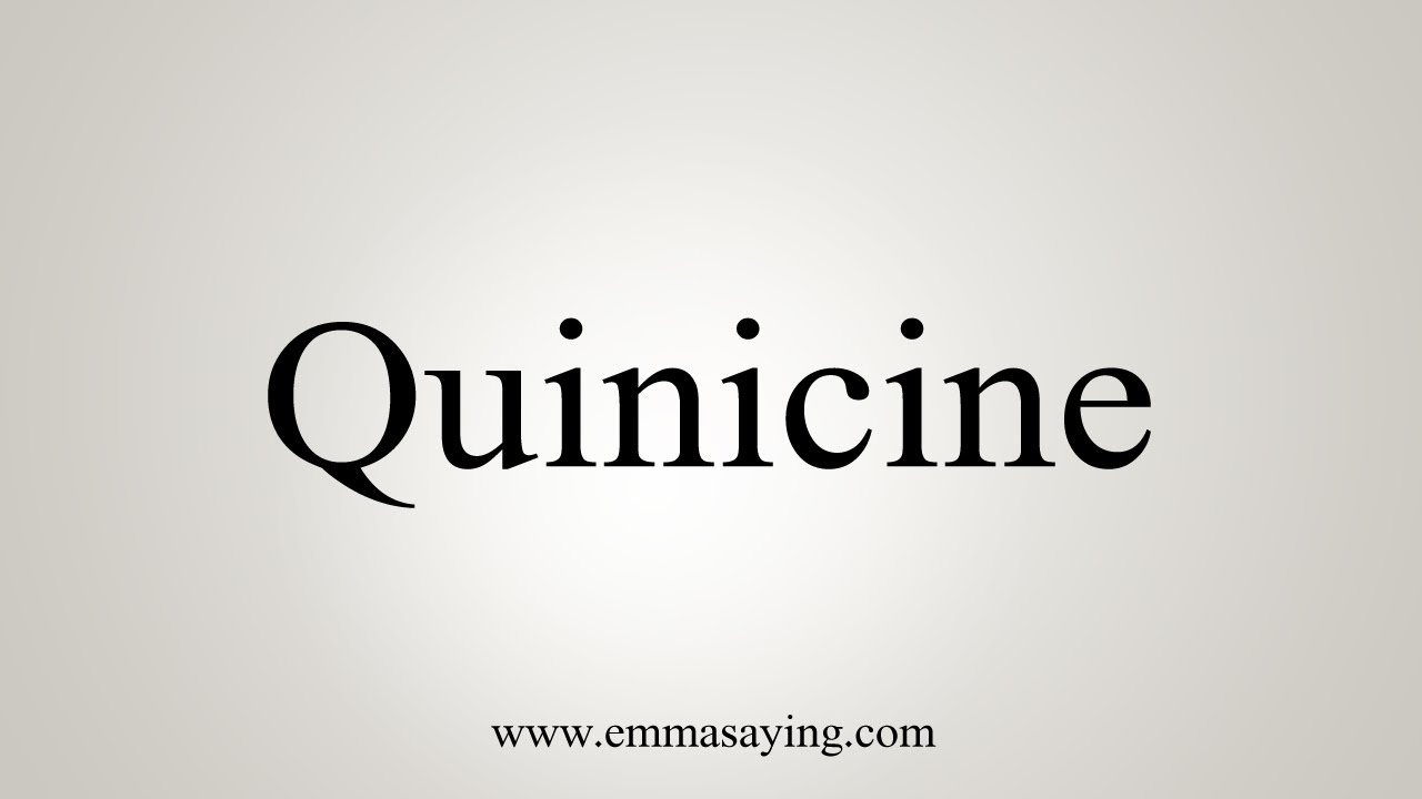 how to say in english jamun How To Say Quinicine