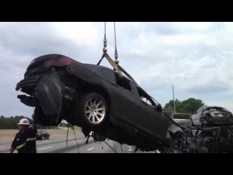 New Image Towing & Recovery Car Hauler catches Fire - YouTube
