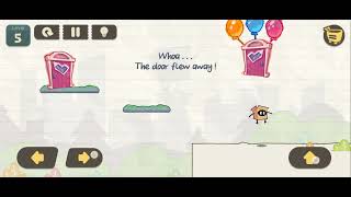 Brain Riddle : Tricky Box Level 5 whoa The door flew away ! Walkthrough