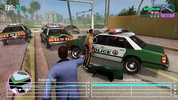 GTA Vice City: The Definitive Edition - PS5 Patch / Update 1.02 Frame-Rate Test (Perf. mode)