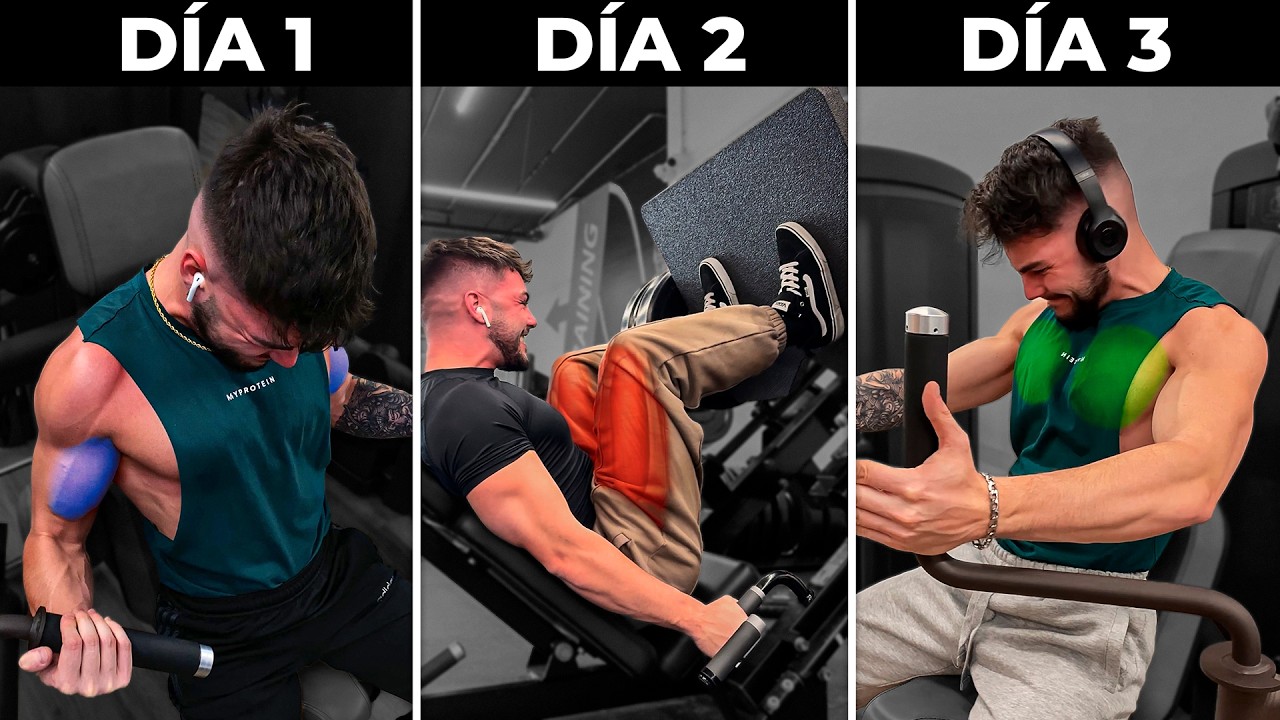 Rutina de 3 días DEFINITIVA para Ganar Músculo en el Gym | Fullbody Hombres