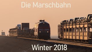 218s in the snow - Winter 2018 on the Marschbahn by RailScapes - Trains & Travel 2,625 views 4 years ago 9 minutes, 58 seconds