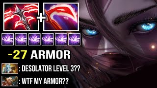 DESOLATOR LEVEL 3 -27 Armor Top 1 Carry TA vs PL Late Crazy Armor Melt Build 2s Delete All Dota 2