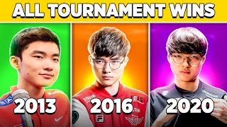 All FAKER Tournament WINS by Year 2013-2023 | LoL Esports