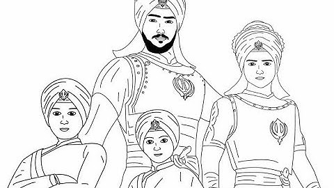 Drawing the True Heroes: Char Sahibzaade