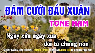 Karaoke Đám Cưới Đầu Xuân - Tone Nam F | Nhạc Sống Huỳnh Lê