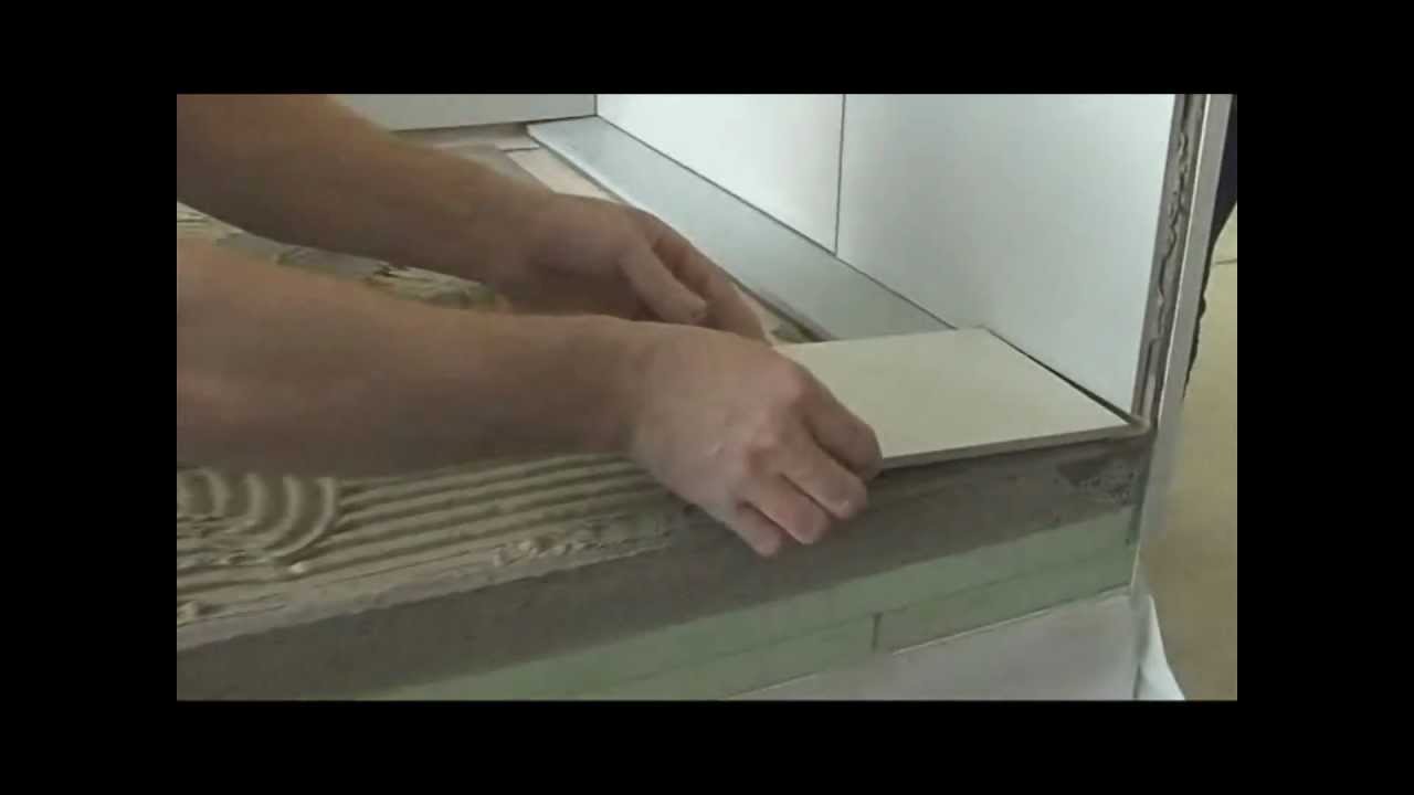 Монтаж душевого канала ACO ShowerDrain с крышкой под плитку.wmv
