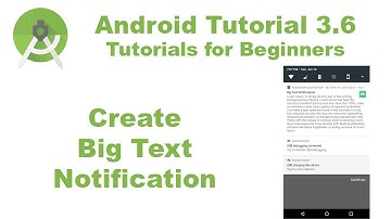 Android Studio 3.6 Big Text Nofication Part 3