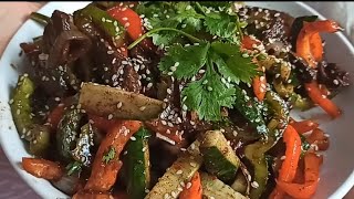 Салат/ Острый Салат из мяса и овощей за 15 минут Салат/ Острый Салат из мяса и овощей за 15 минут