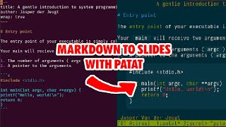 Programming slideshows? - Patat tutorial
https://github.com/jaspervdj/patat
My Channel: https://www.youtube.com/user/someguy683?sub_confirmation=1
Like, comment, and subscribe! 👍
#github #coding #programming Programming slideshows? - Patat tutorial
