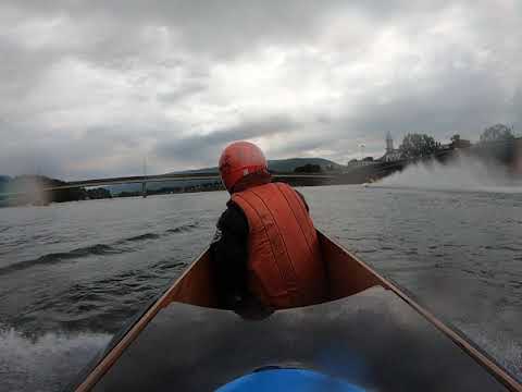 Throttled Stock Outboard: