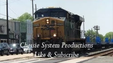 CSXT 5232 ES40DC Solo Leads P920-12 The Carnival Train NB Through Dunn NC & A Fouled K5HL NB