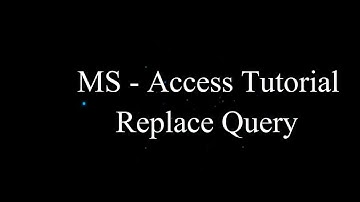 REPLACE QUERY VIDEO