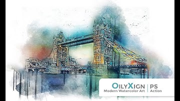 OilyXign - Modern Watercolor Art (PS Action Video Guide)