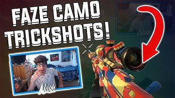 I HIT A TRICKSHOT WITH FaZe CAMO ON BO2!!! (BO2 CUSTOM CAMO TRICKSHOTTING #2!)  #SawDRC @SawSlips