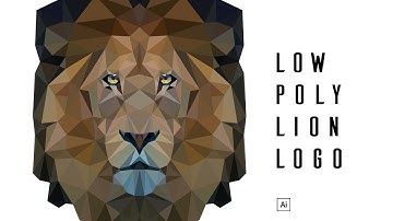 Low Poly Logo Design | Logo Design Tutorial | Lion Logo