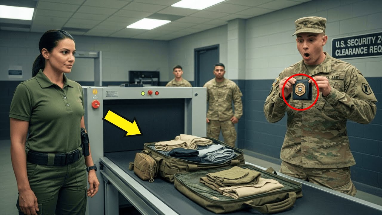 Ze vernielden haar tas bij de controle — en verstijfden toen ze het embleem binnenin zagen