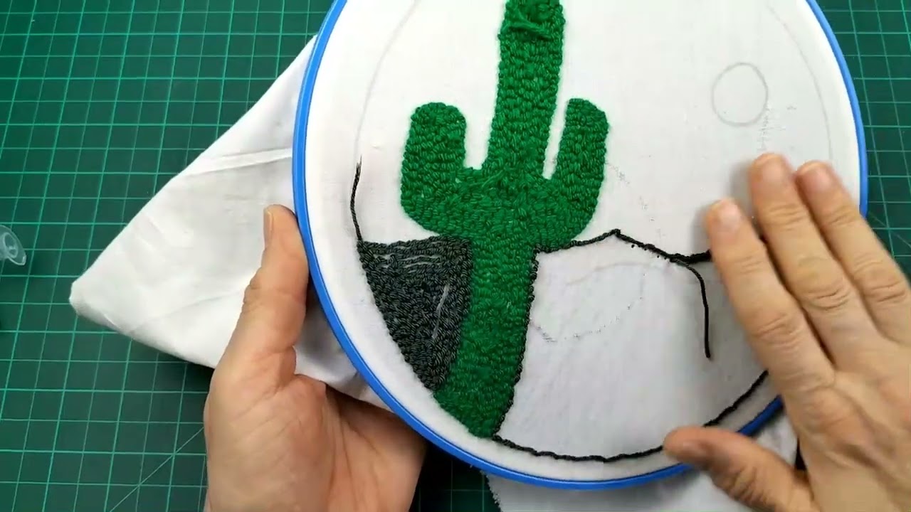 طريقة حل مشاكل سنون ابرة النفاش اللي سبعة punch needle