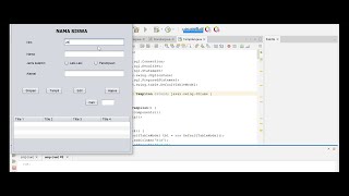 tutorial membuat crud program java biodata dengan database mysql