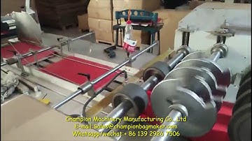 Paper Bag Making Machine | Bottom Folder Running Video From User