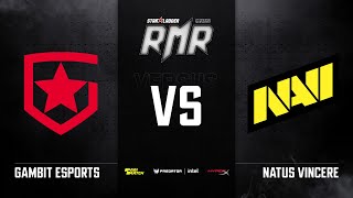 [RU] Gambit vs NAVI | Карта 4: Inferno | StarLadder CIS RMR Main Event Playoffs