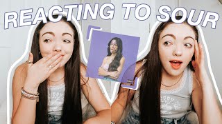 Reacting to SOUR by OLIVIA RODRIGO! (album first reaction!)