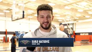 Karlo Matković on his performance, Zion Williamson | Pelicans Preseason 2026