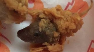 Rat head found in Popeye's Chicken @Hodgetwins