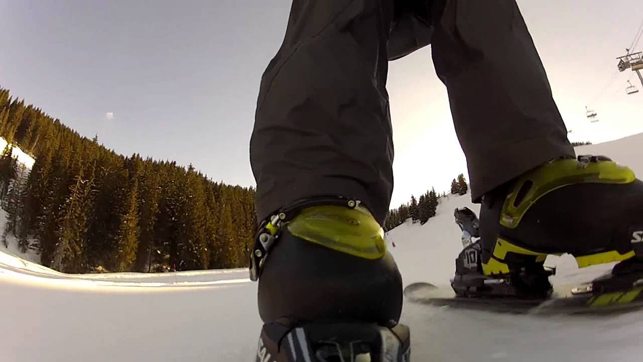 Chaussures de ski Salomon fixations et mini ski Short Kart
