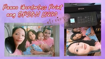 How to make Epson L5290 borderless