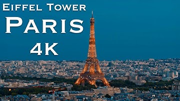 The Eiffel Tower, Paris, France 🗼 Aerial view in 4K Ultra HD🗼