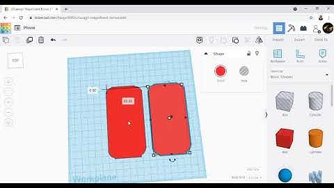 How to make phone in tinkercad