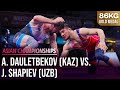 Azamat dauletbekov kaz vs javrail shapiev uzb  24 asian championships  gold medal  fs 86kg