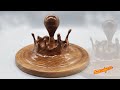 一滴の水またはホットチョコレート-ウッドアート