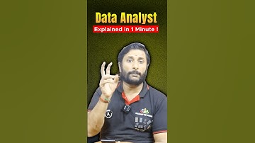📊 Data Analyst Explained in 1 Minute ! 📚 #shorts #dataanalyst #tamil