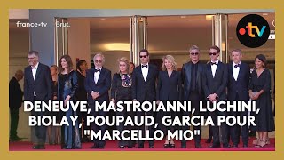 #Cannes2024 : Deneuve, Mastroianni, Luchini, Biolay, Poupaud, Garcia pour 