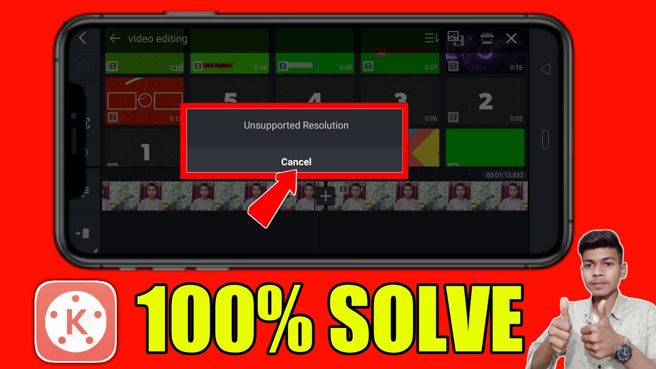 Kinemaster Unsupported Resolution Problem 100% Solve || How To Solve Unsupported Resolution Problem