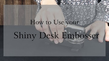 Shiny Desk Embosser How to: Unlock, Lock & Insert the Insert