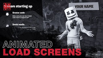 How To Make Custom FORTNITE Loading Screens in After Effects (Free Template)