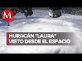 El impresionante video del huracán 'Laura' visto desde el espacio